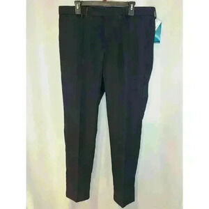 Perry Ellis Portfolio Men's Slim Fit Black Dress Pants Size 36x32